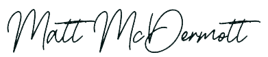 PNG of signature of Matt McDermott