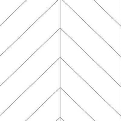An example of the Fibo Wall Board in Denver White Chevron (3091-M78), showcasing a high-gloss white finish that complements any style. A best-seller, now available in the elegant Chevron design! Life Quality Bathing.