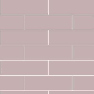 An example of the Fibo Wall Board in Dusky Pink Metro Brick (5218-M74), featuring a trendy dusky pink hue in a modern, industrial Metro brick design. Ideal for both light and dark interiors, adding a fresh and stylish touch. Life Quality Bathing.