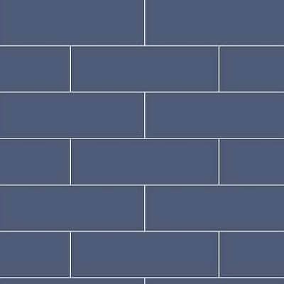 An example of the Fibo Wall Board in Smokey Blue Metro Brick (5230-M74), featuring a sophisticated smokey blue finish in a classic metro brick design for a stylish and modern look. Life Quality Bathing.