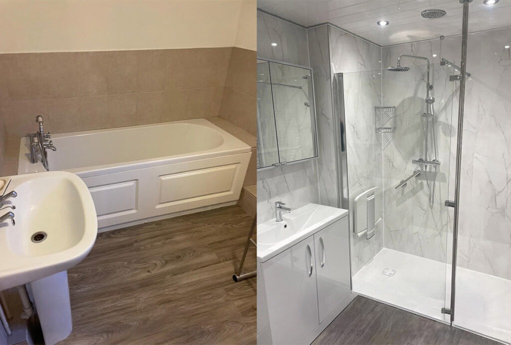 Before-After-Bath-To-Shower