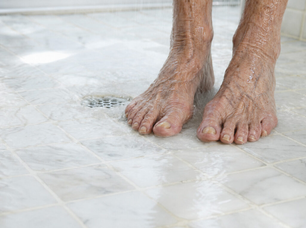 Slippery Shower Tray