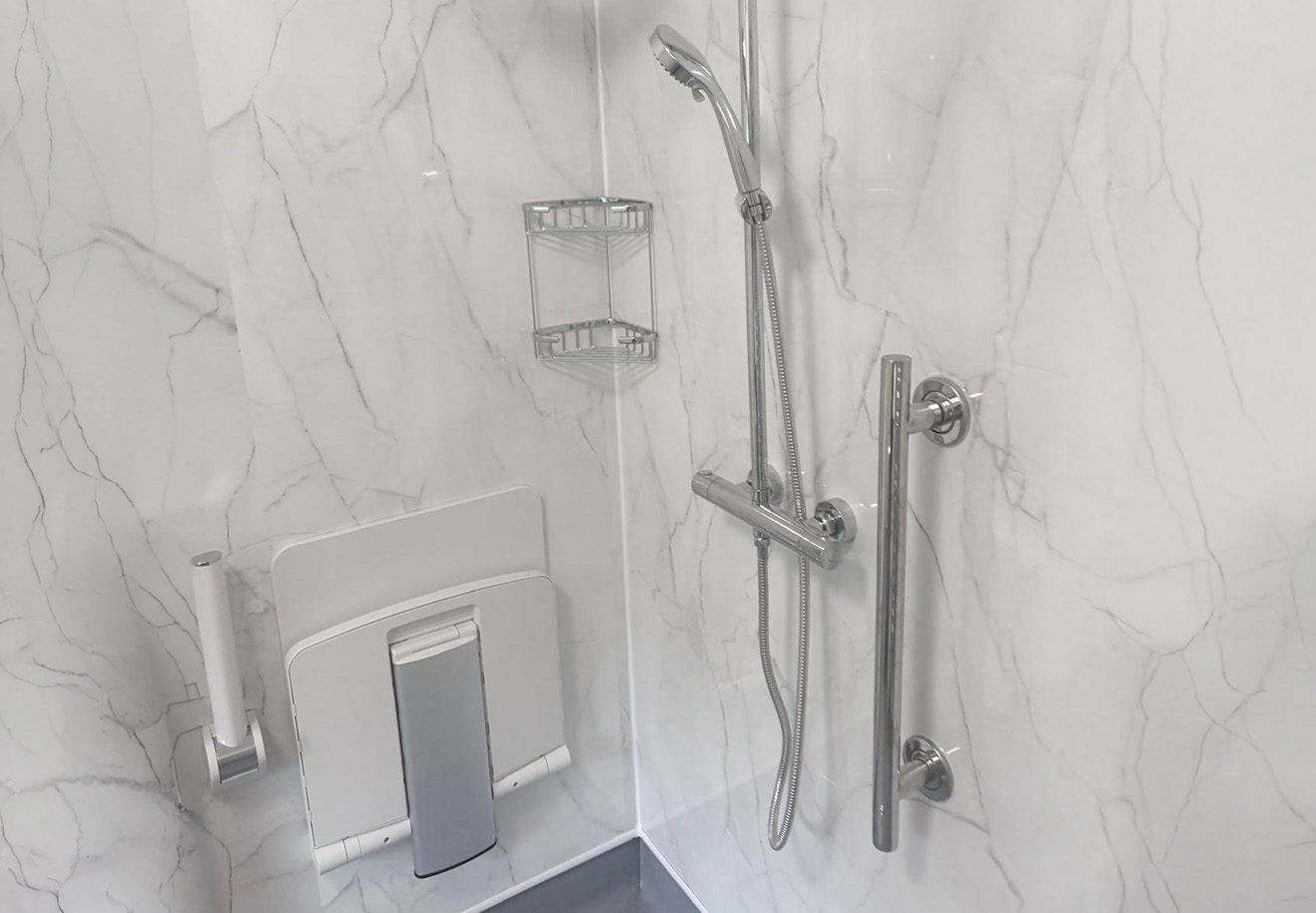 Walk-in Shower Seating, Rails
